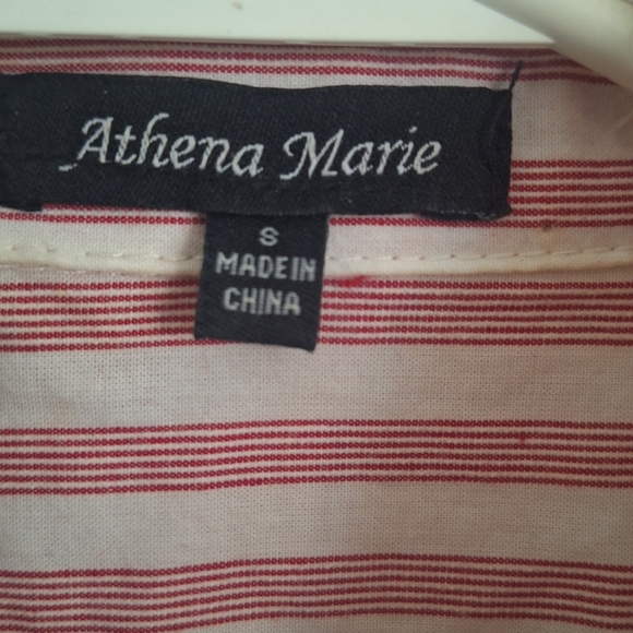 🖤 Red and white stripped dress🖤 - Picture 4 of 6